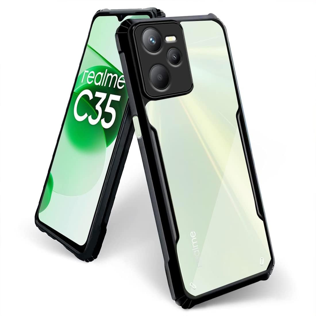 Black Border - Transparent Back iPaky Mobile Back Cover Case