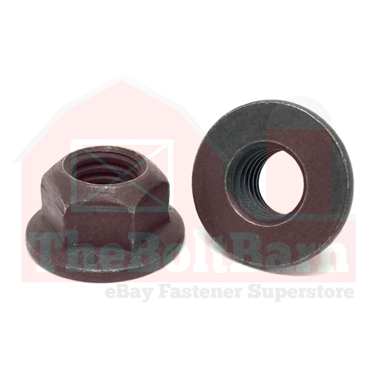 M14-2.0 Class 10 Hex Flange Top Lock Nuts Phos &amp; Oil Coarse Thread (Pick Qty)