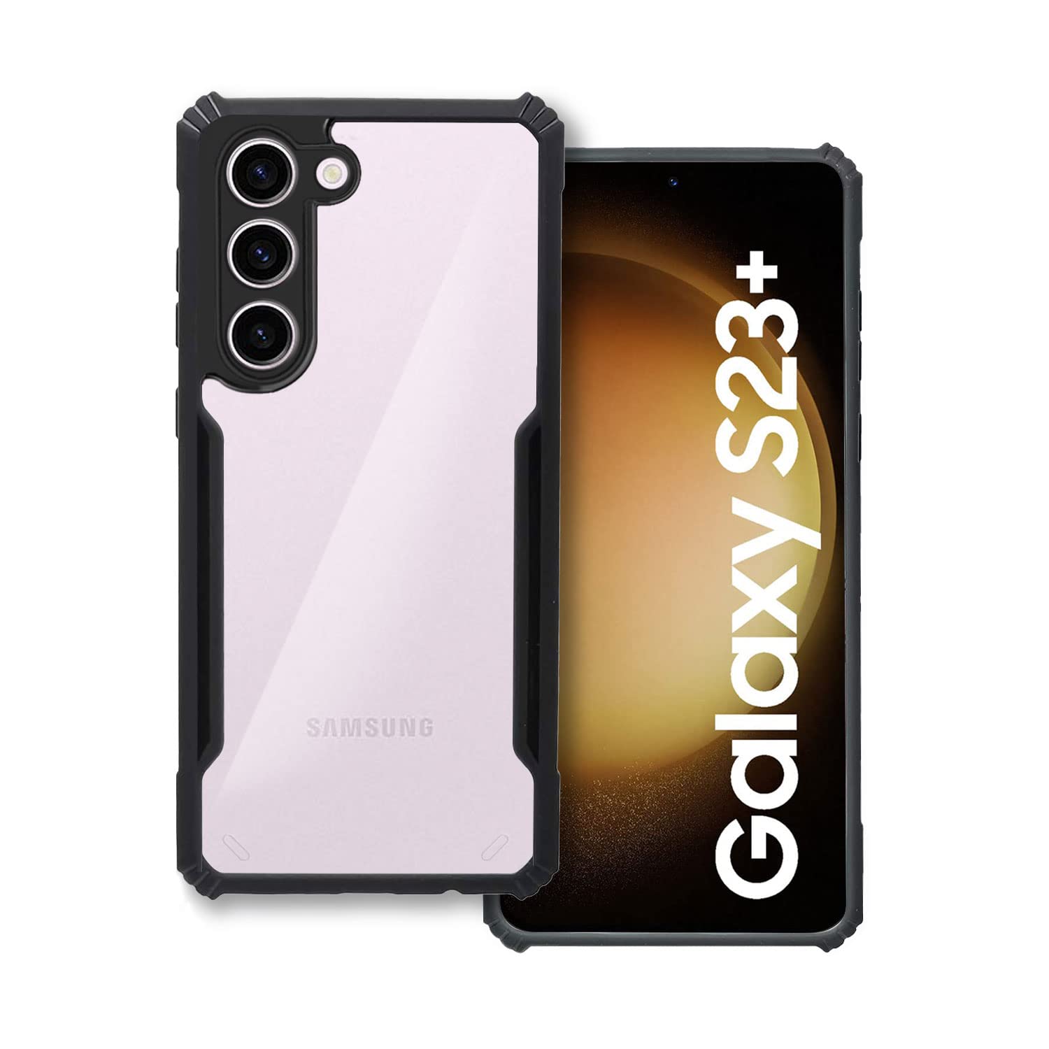 Black Border - Transparent Back iPaky Mobile Back Cover Case