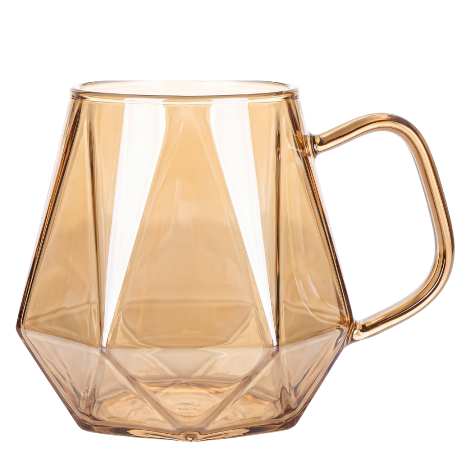 Taza de vidrio resistente al calor vidrio borosilicato, 300ml