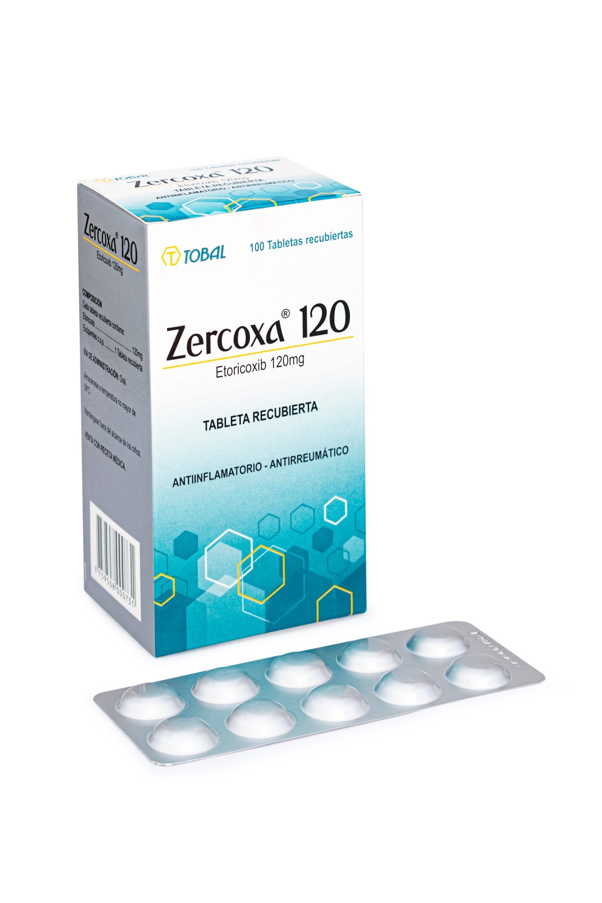 Zercoxa 120Mg Tabletas Caja X 100 Tb