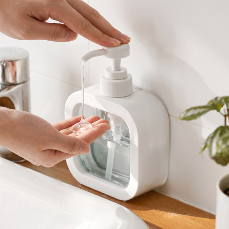 Dispensador de jabón líquido pvc, 500ml
