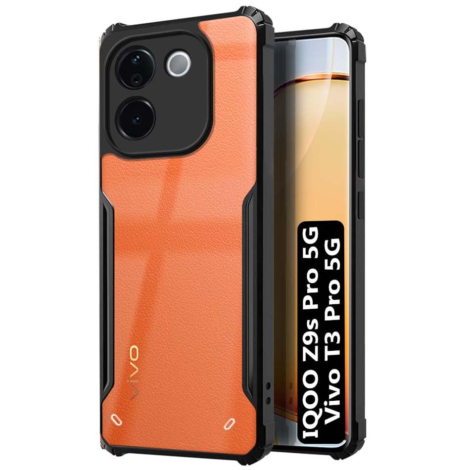Black Border - Transparent Back iPaky Mobile Back Cover Case