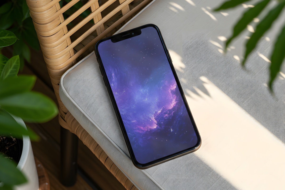 Night Sky Depth and Wonder iPhone Wallpaper — deep indigo modern night sky