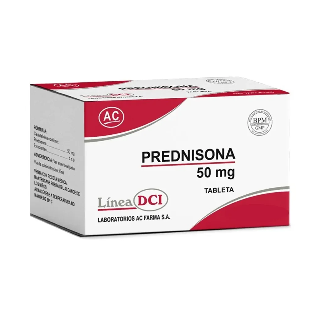 Prednisona 50 Mg Ac Farma Cja/100 Tab