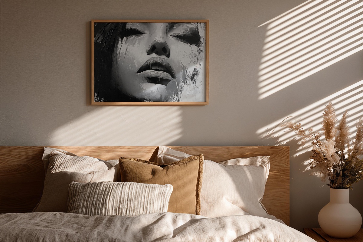 Energetic Brushstroke Ballet black and white printable wall art