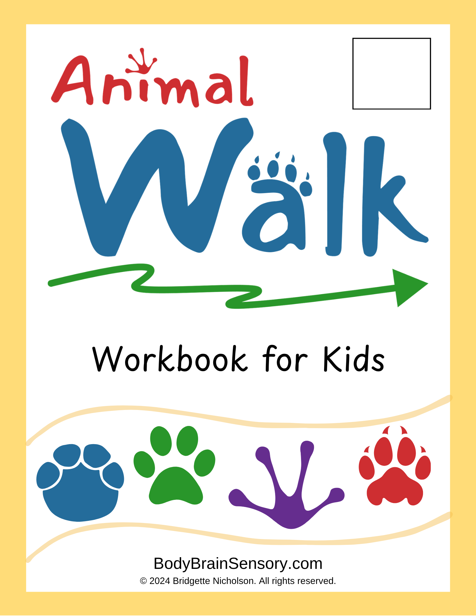 Animal Walk workbook page 1