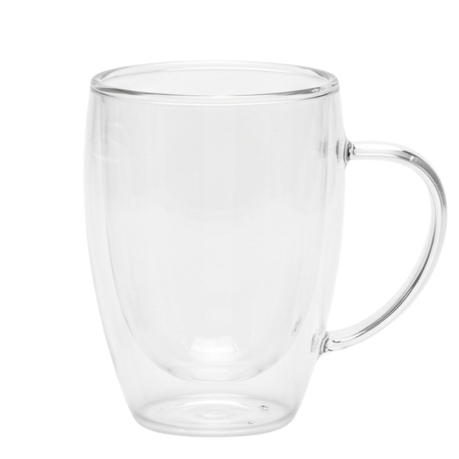 Taza de vidrio resistente al calor vidrio borosilicato, 350ml