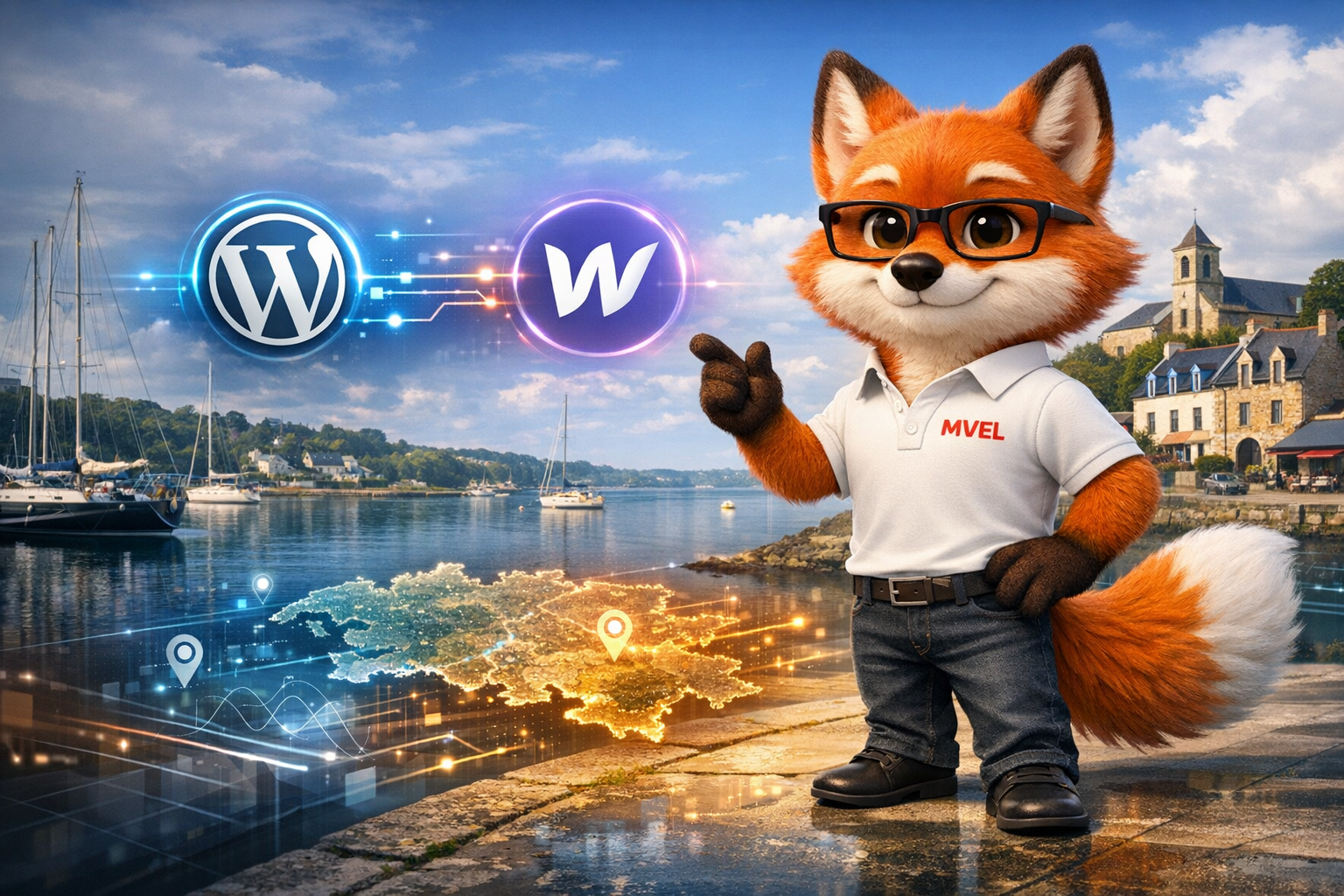 wordpress vs webflow Sarzeau