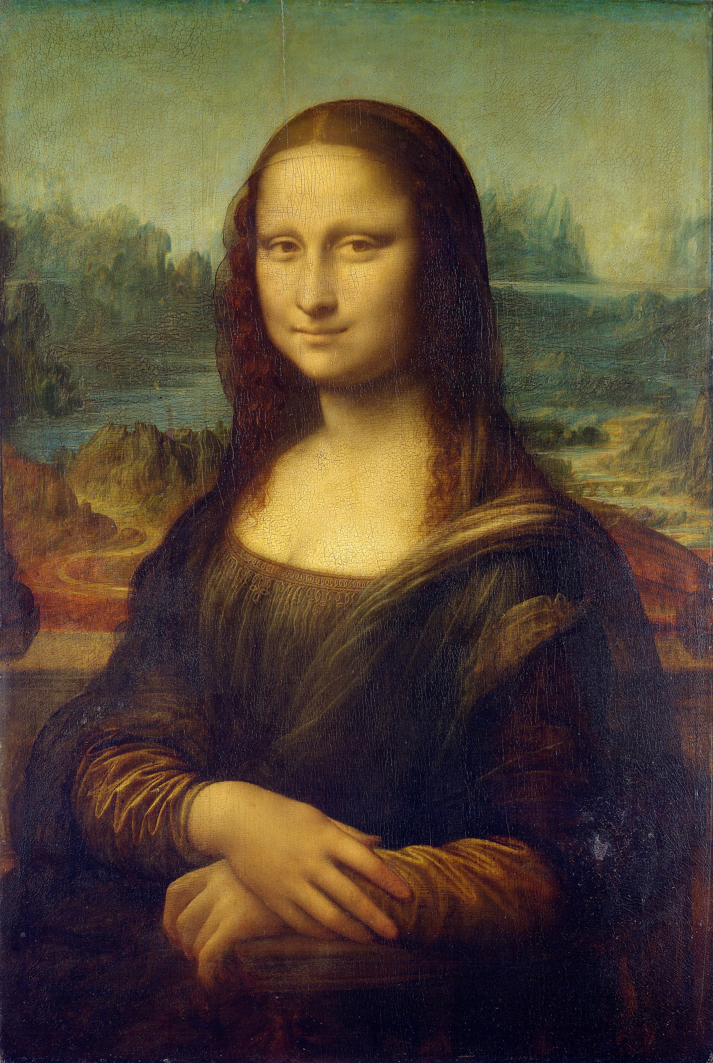 Leonardo da Vinci, Mona Lisa, c. 1503-1519. Oil on poplar panel. Musée du Louvre, Paris.