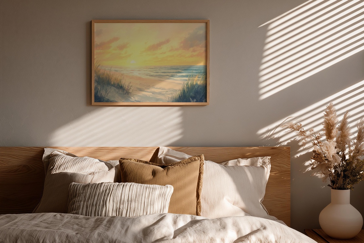 Illuminated Coastal Dawn Coastal Printable Wall Art