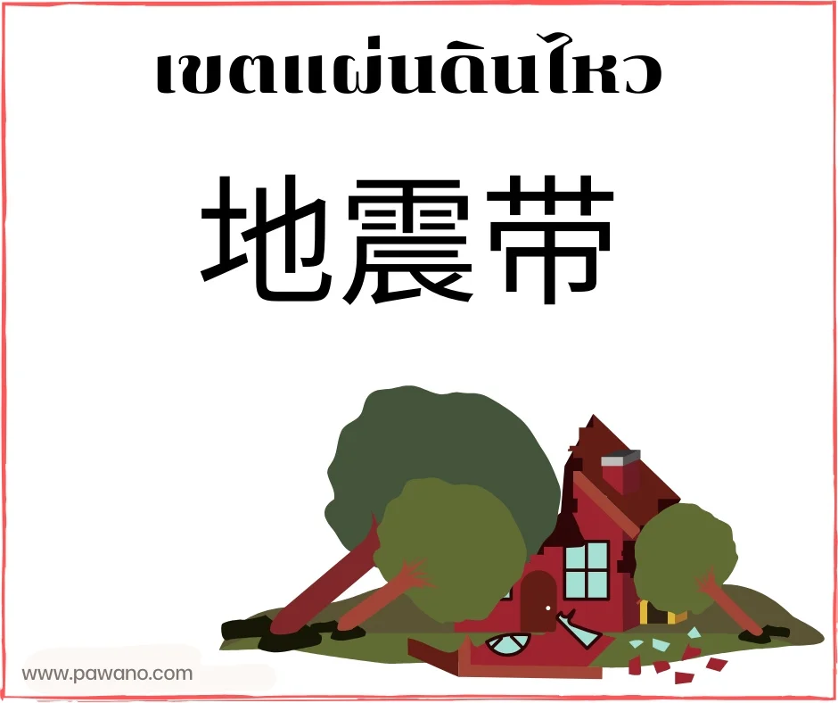 เขตแผ่นดินไหวภาษาจีน