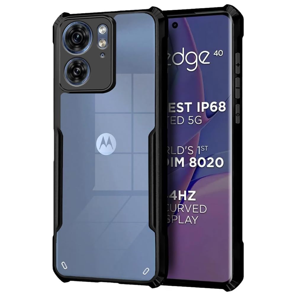 Black Border - Transparent Back iPaky Mobile Back Cover Case