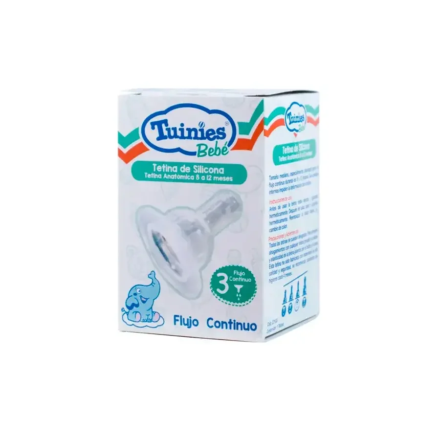 Tuinies Tetina Silicona 3 Cja/1 Und