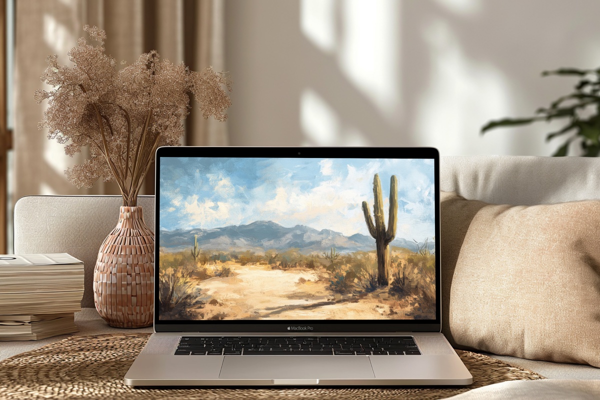 Desert Elegant Symphony Summer Desktop Wallpaper