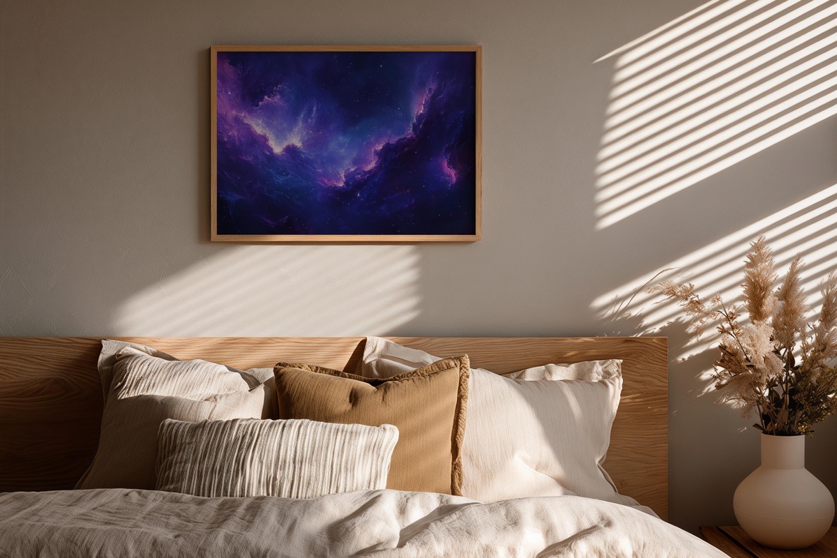 Night Sky Depth and Wonder Modern Printable Wall Art