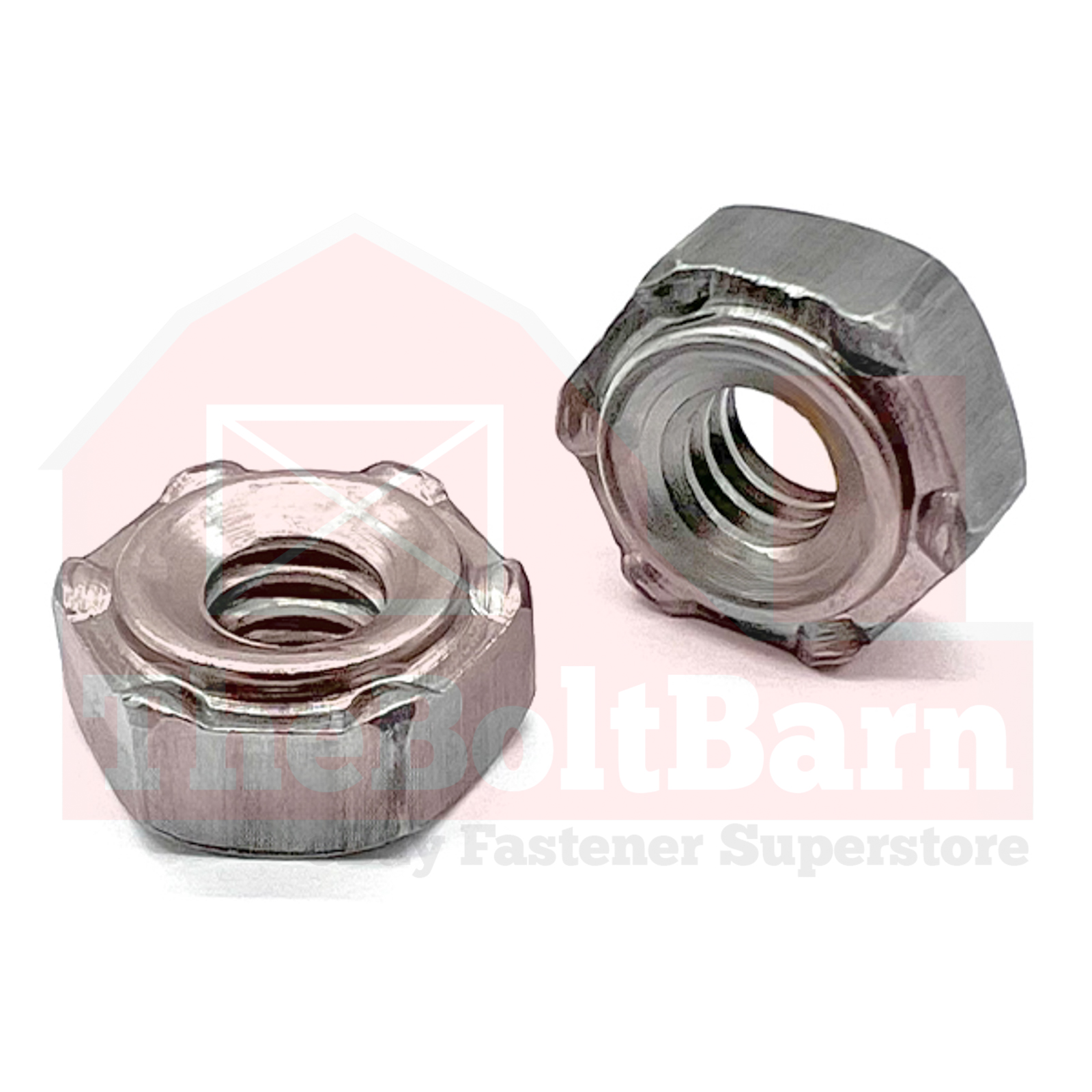 Dadi per saldatura esagonali pilota corti 1/4"-20 6 punte (scegliere quantità) - Foto 2 di 7
