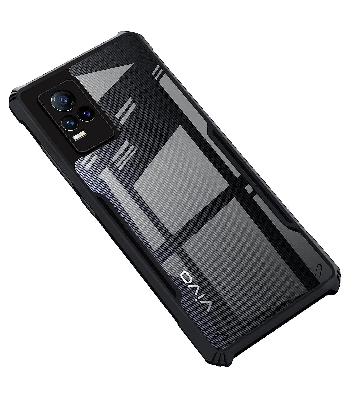Black Border - Transparent Back iPaky Mobile Back Cover Case