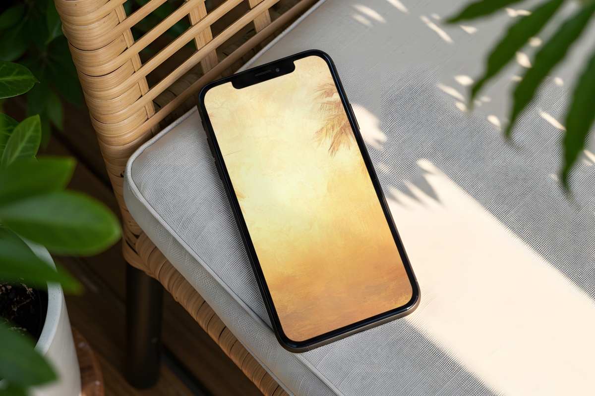 Lush Golden Dreams iPhone Wallpaper — warm amber and gold summer tones