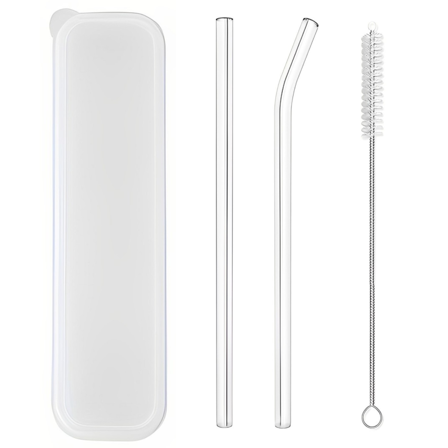 Set de sorbetes ecológicos 3 piezas, borosilicato