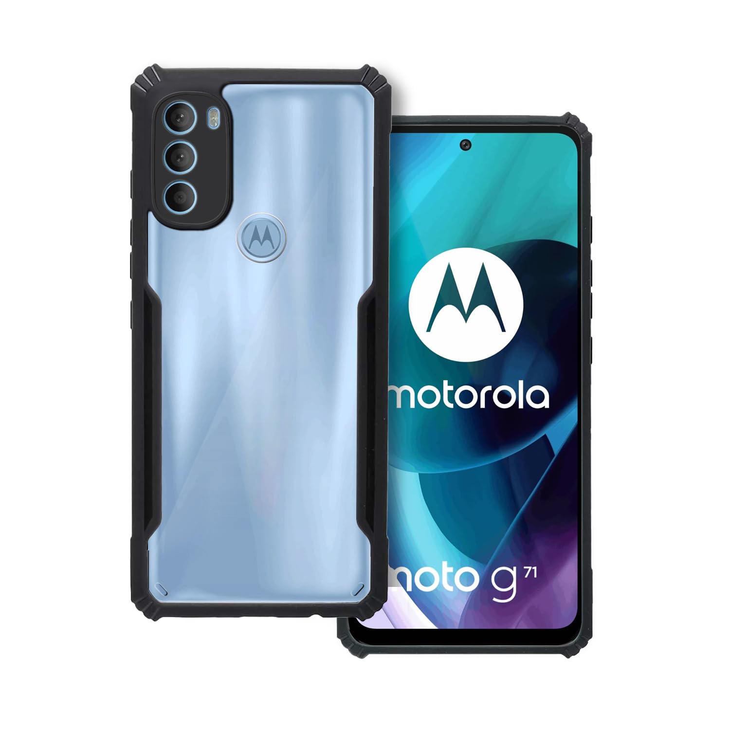 Black Border - Transparent Back iPaky Mobile Back Cover Case