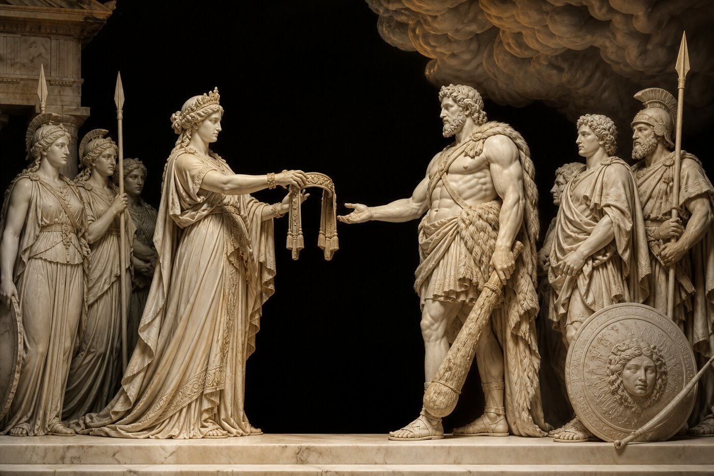 Original illustration for The Belt of Hippolyta