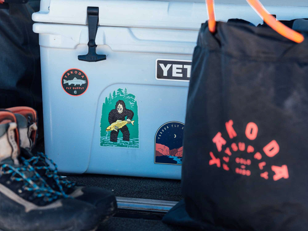 [Bigfoot Sticker on Bottle]