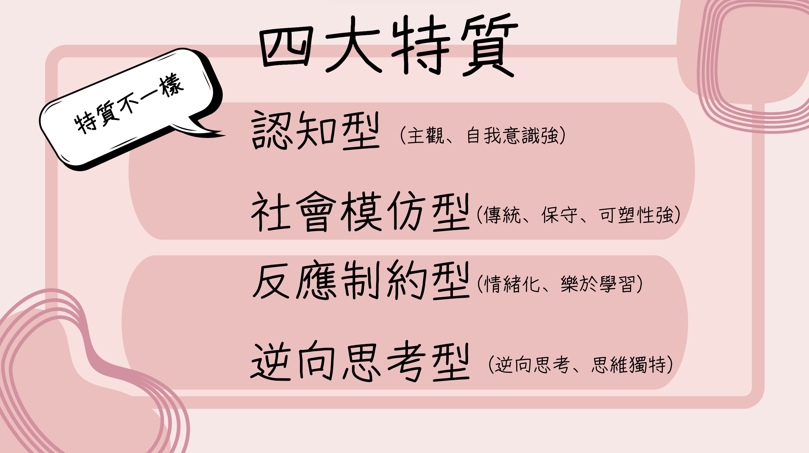 青少年四大特質