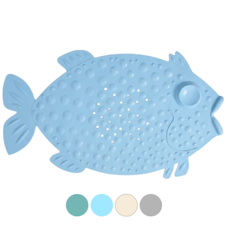 Tapete de ducha antideslizante pvc, 64x35cm