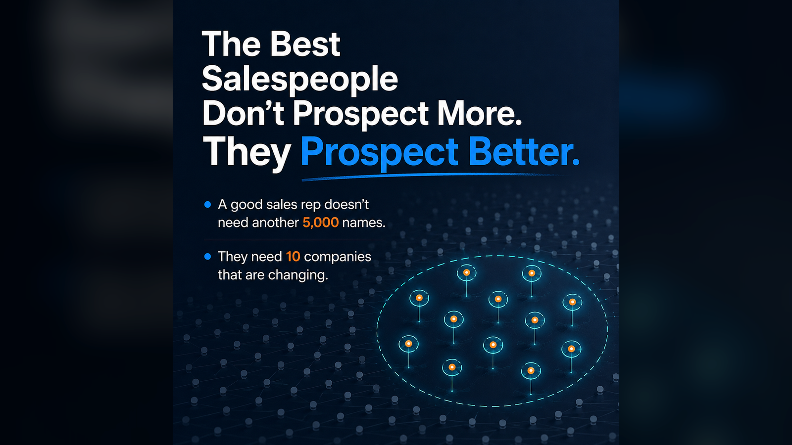 The Best Salespeople Don’t Prospect More. They Prospect Better.