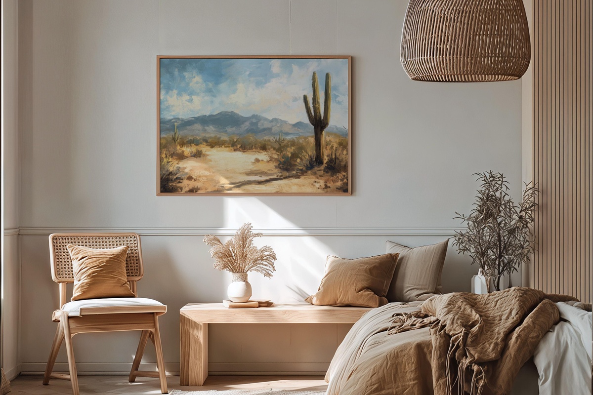 Desert's Elegant Symphony Summer Printable Wall Art