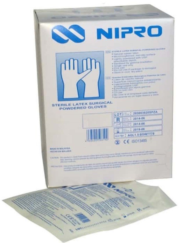 Guantes Esteriles  N° 6.5 Cajax 50 Pares