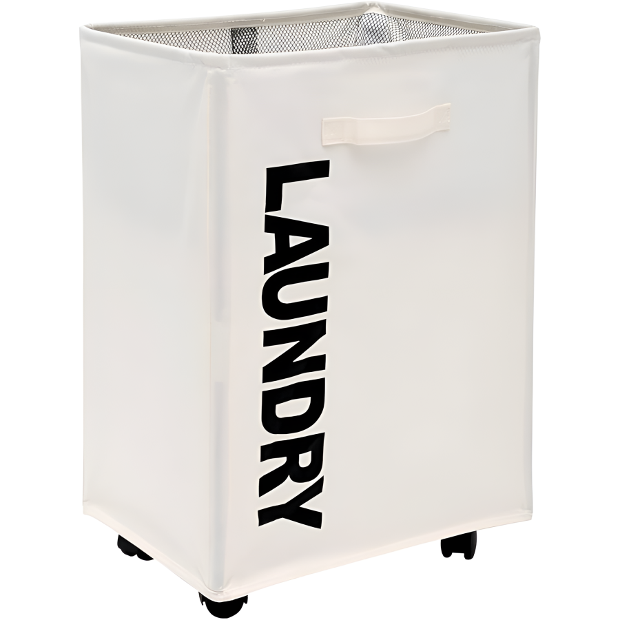 Cesto de lavandería poliéster, 57x46x36cm