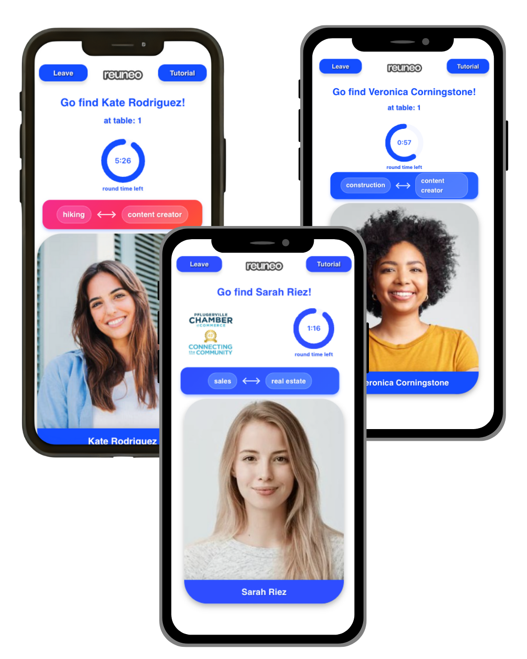Reuneo App Screenshots