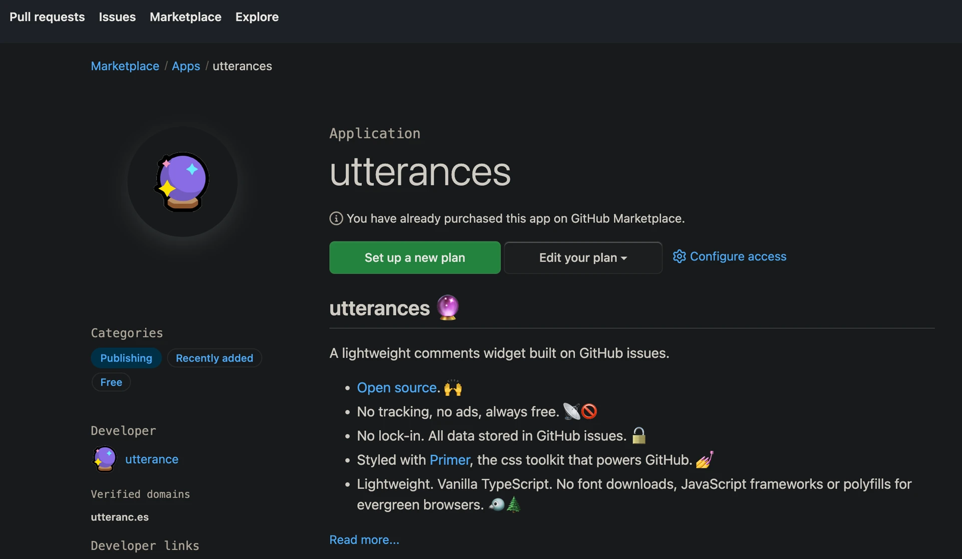 Application > utterances