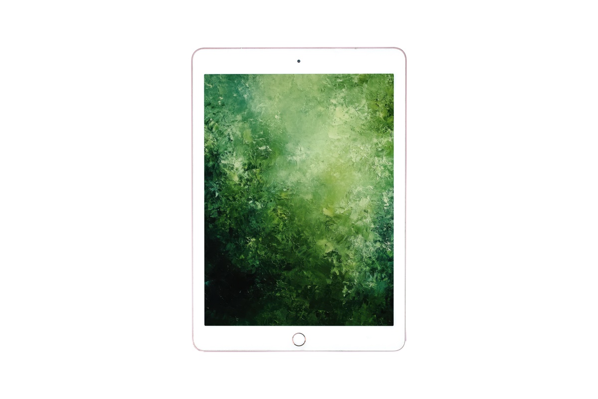 Verdant Forest Dream Abstract iPad Wallpaper