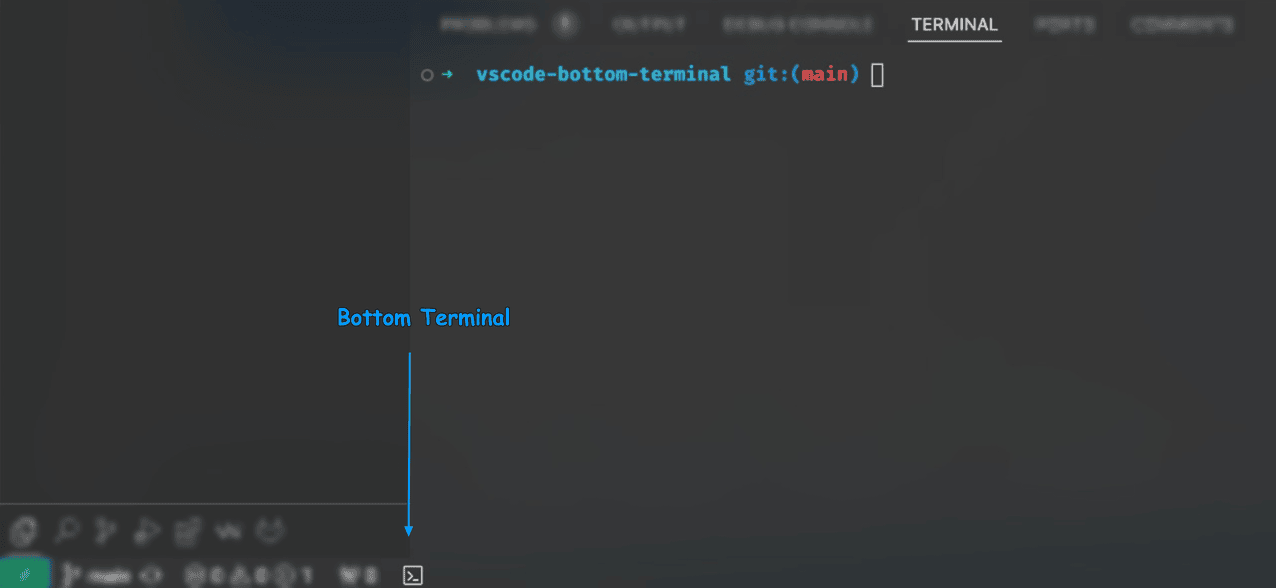 Bottom Terminal Preview