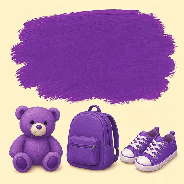 Illustration of purple