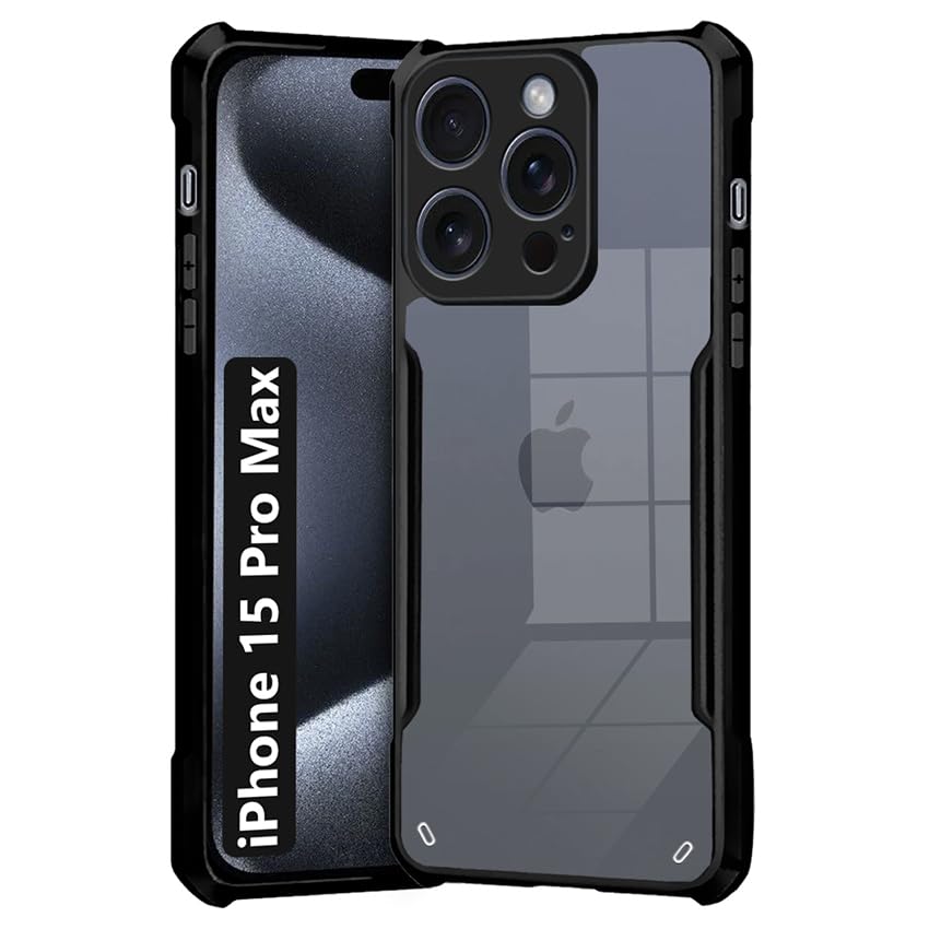 Black Border - Transparent Back iPaky Mobile Back Cover Case
