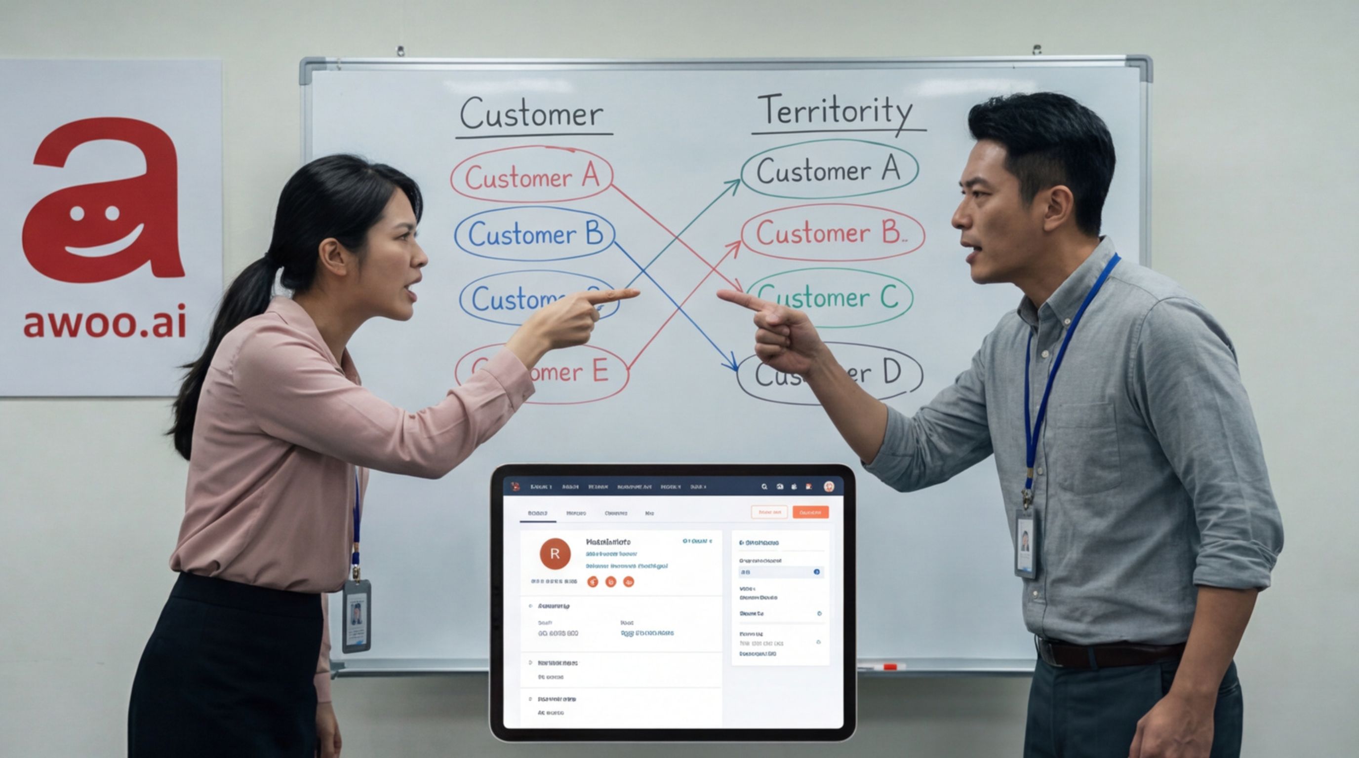 沒用Hubspot時業務 A、B 互踩線,客戶看笑話