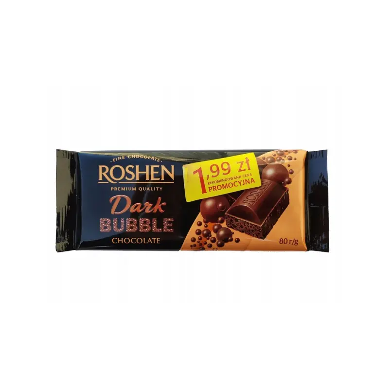 Czekolada gorzka z bąbelkami “Roshen” 80g