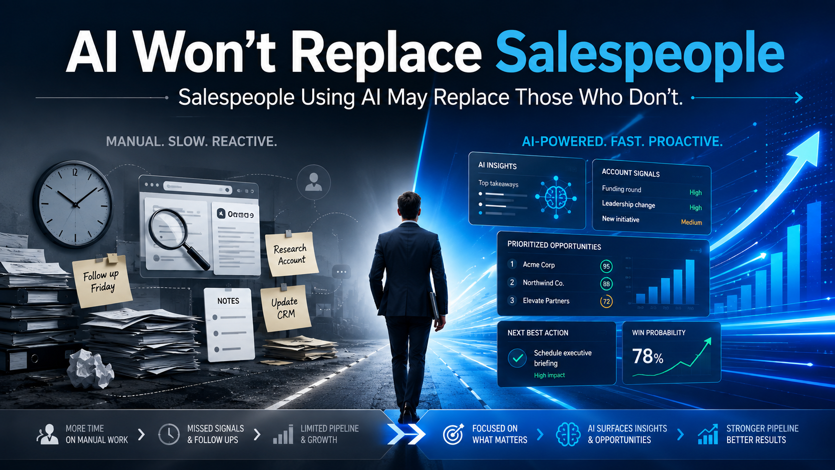 AI Won’t Replace Salespeople. Salespeople Using AI May Replace Those Who Don’t.