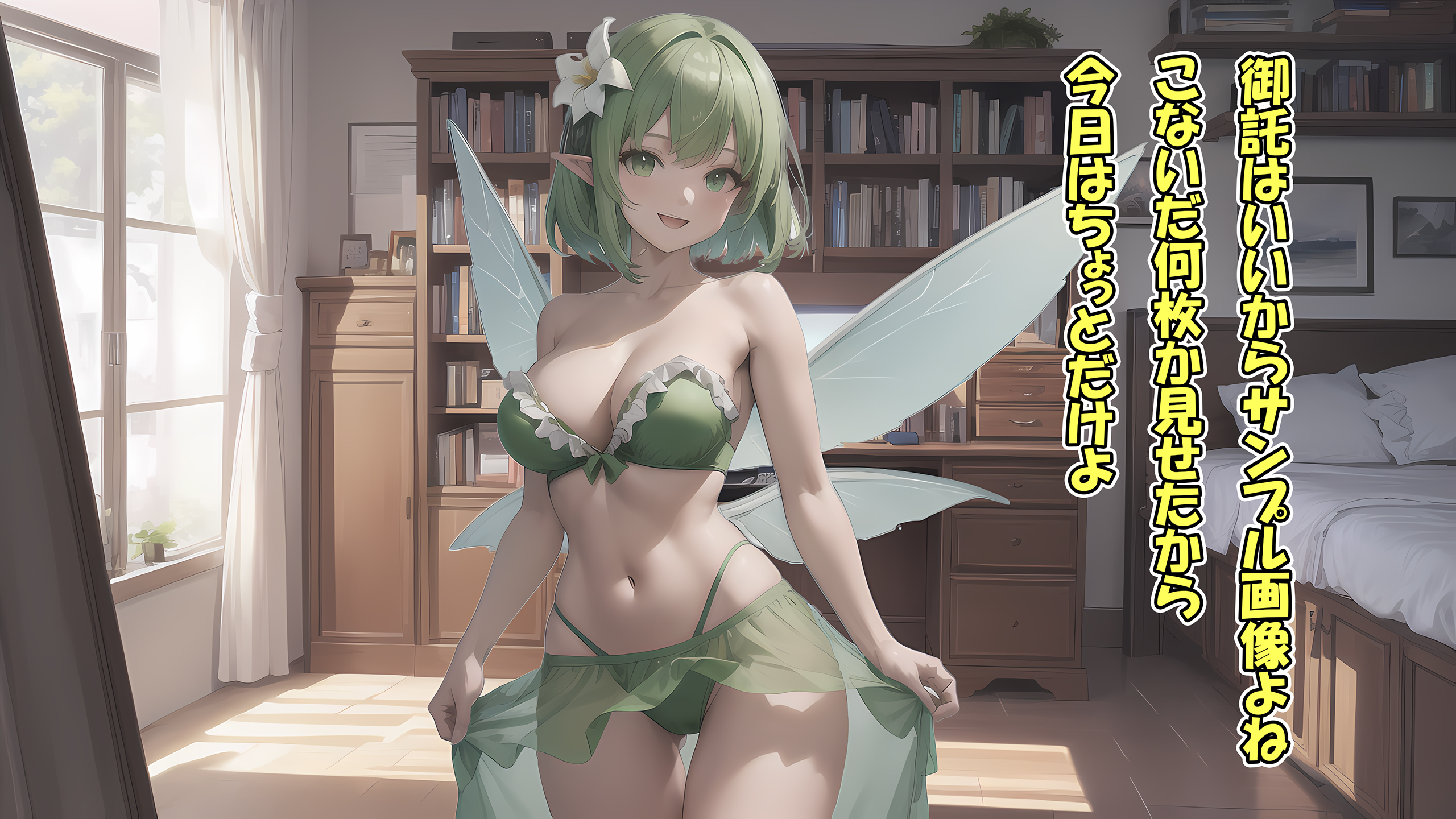 新作を公開したぞ! by ストレンジャー with ai art, announcement, fairy