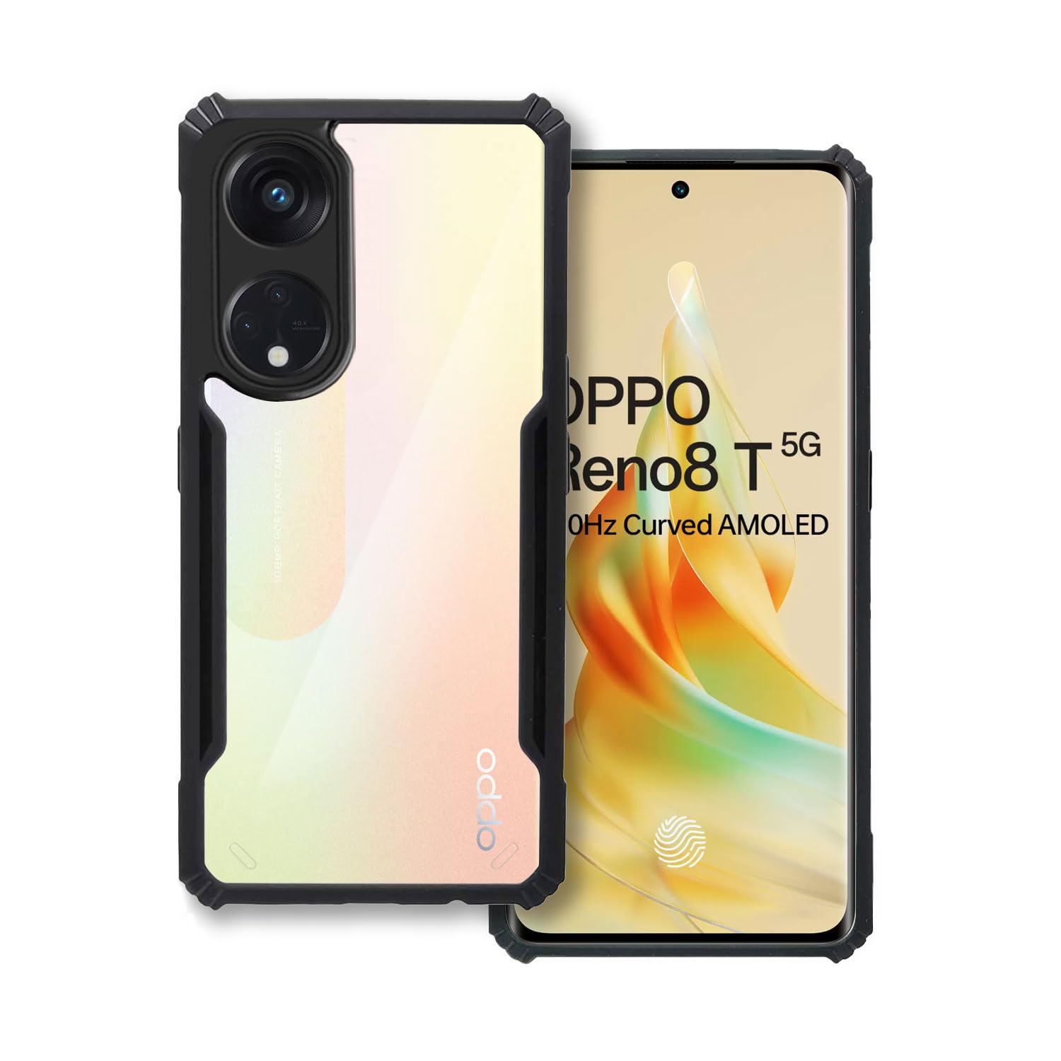 Black Border - Transparent Back iPaky Mobile Back Cover Case