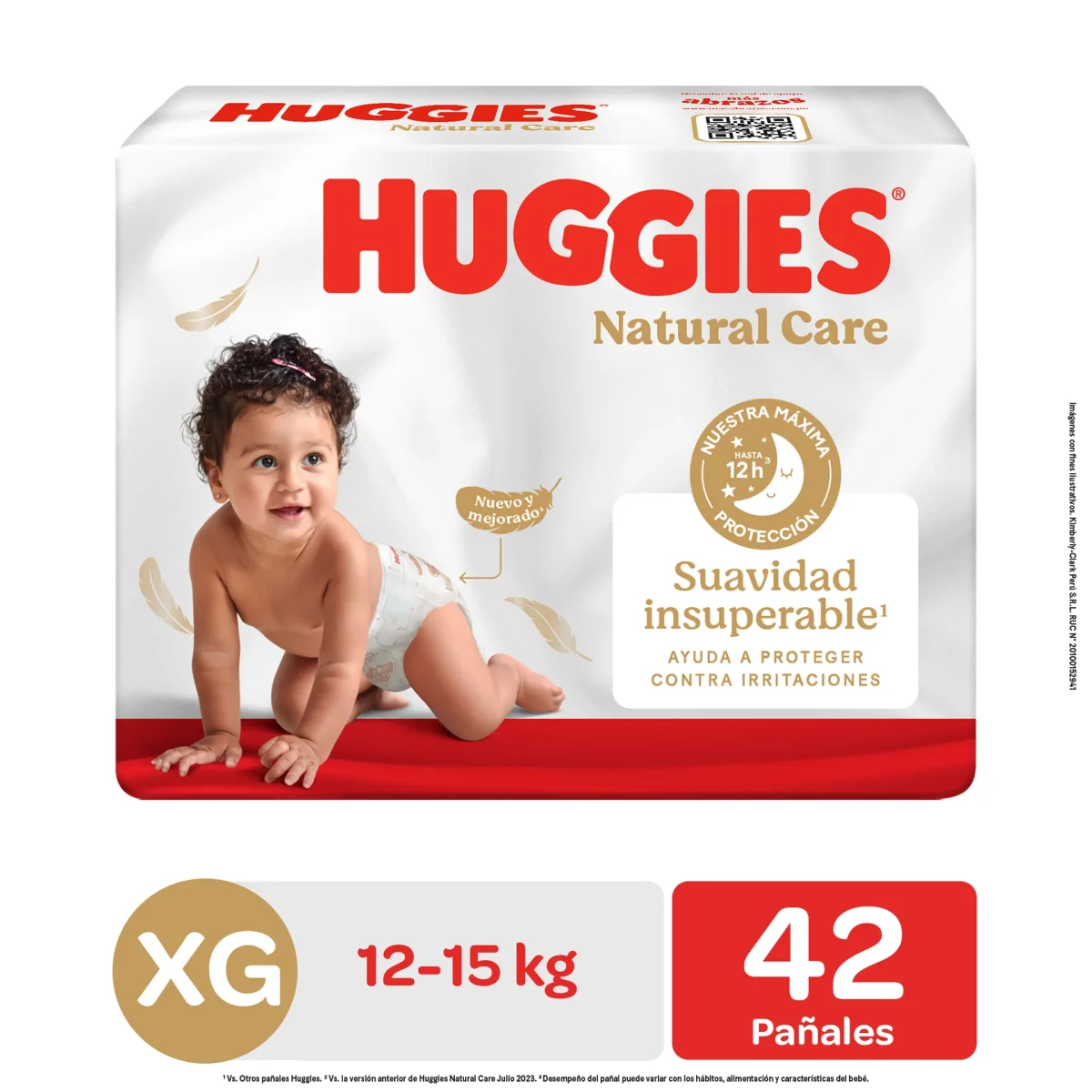 Pañal Hugg Nat Care Xg Pqtx 42 Unid
