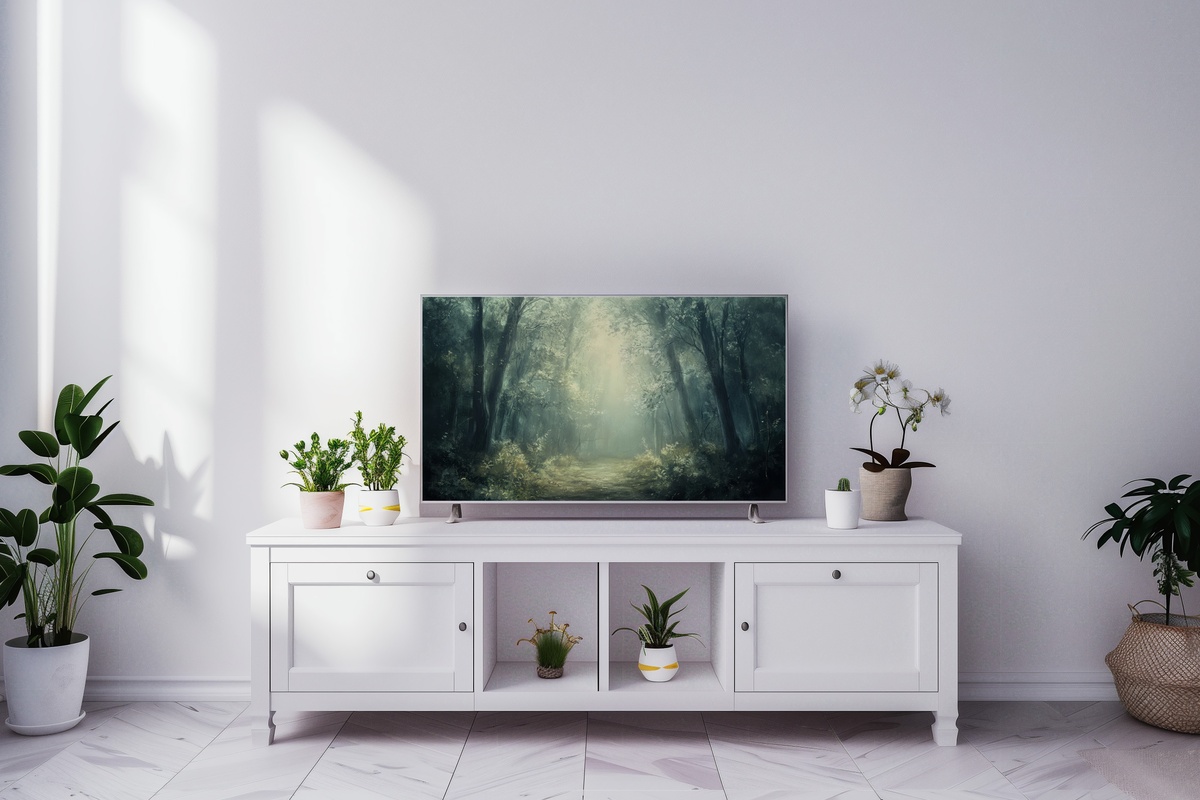 Dreamscape Forest Whispers Vintage Frame TV Art
