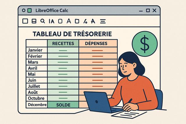 Cash flow table with LibreOffice Calc