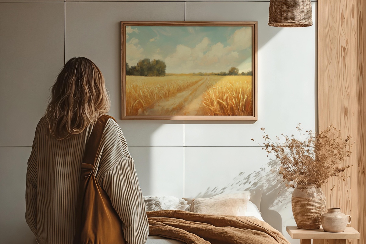 Celestial Golden Harvest Summer Printable Wall Art