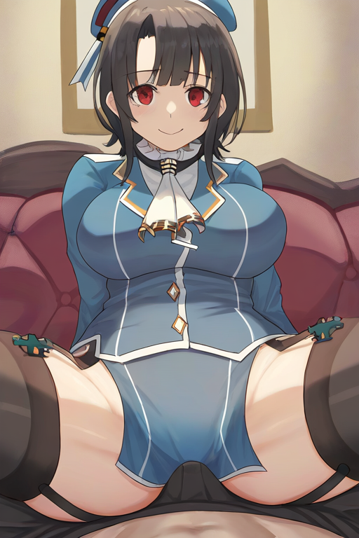 高雄のAIエロエロ落書きもの2 by 催●スマホの淫魔 with Takao (Kantai Collection), Kancolle, cleavage, cowgirl position, swimsuit
