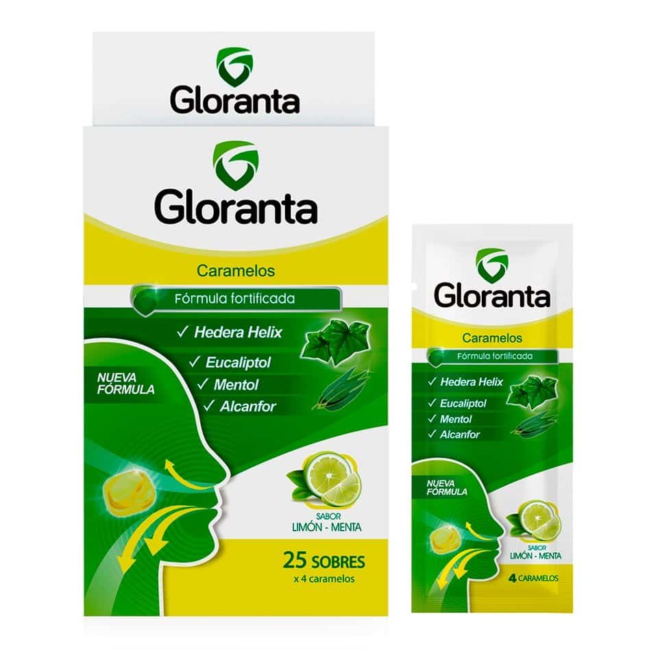 Gloranta Caramelos Hedera Helix-Mentol Cja/25 Sob